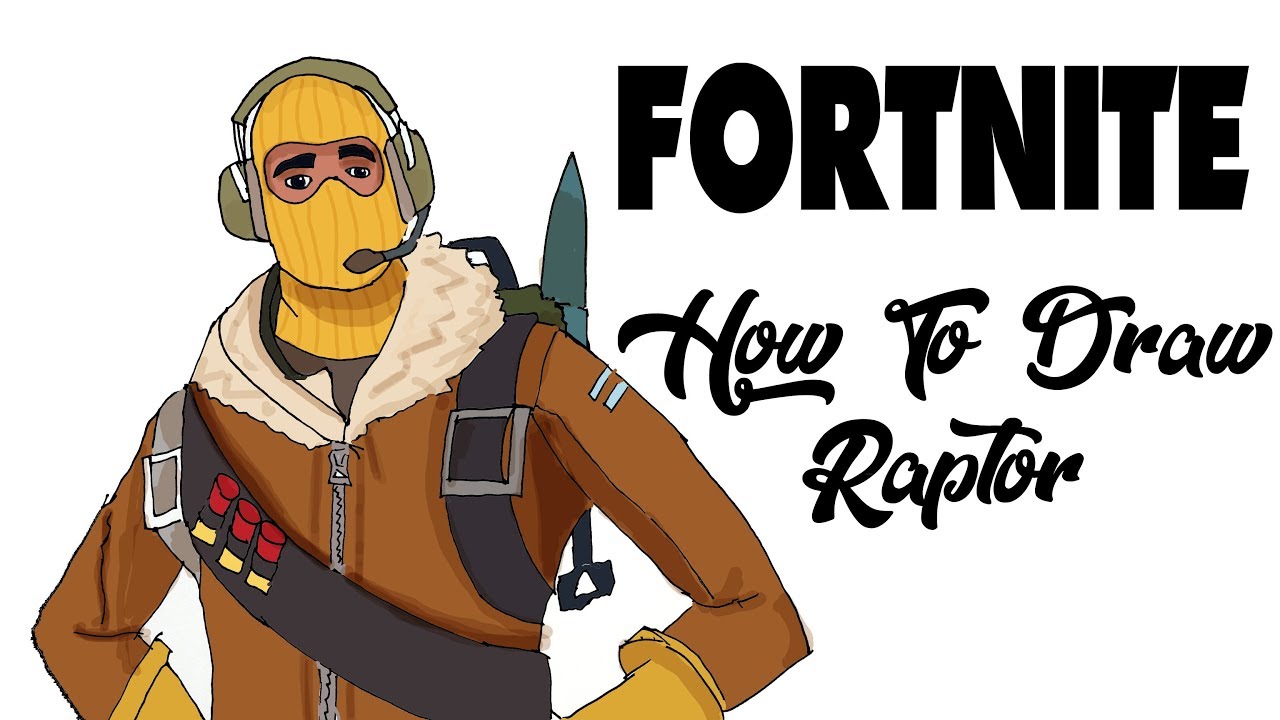 How To Draw Raptor (FORTNITE)