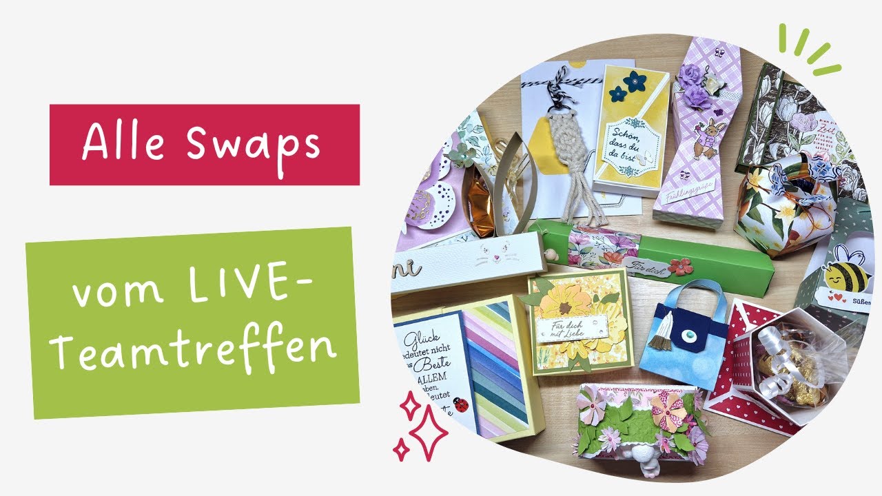 Alle Swaps vom LIVE-Teamtreffen - Ganz viel Inspiration für tolle Verpackungen mit Stampin´ Up!