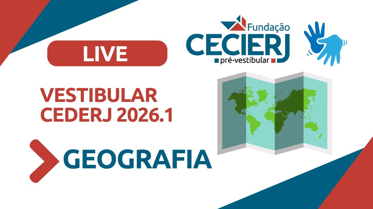 Live de Geografia - CEDERJ (02/12)