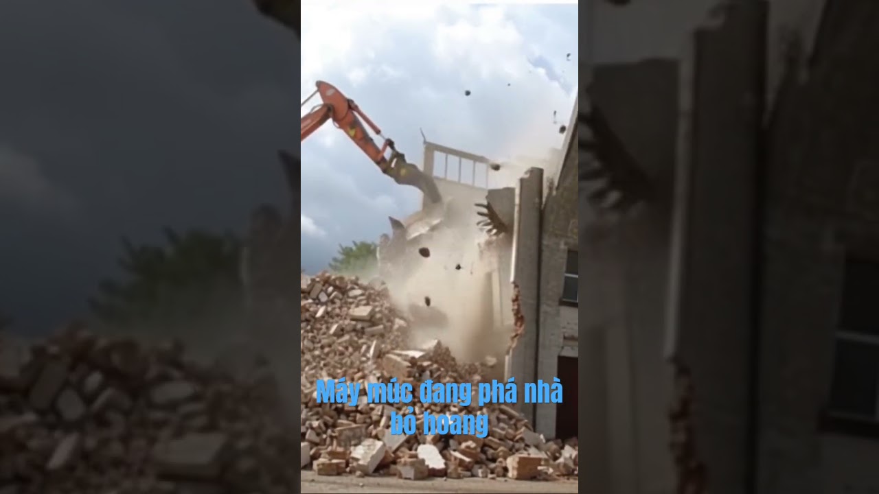 Trường hợp này chắc người dân thuê máy múc để phá nhà 🏠