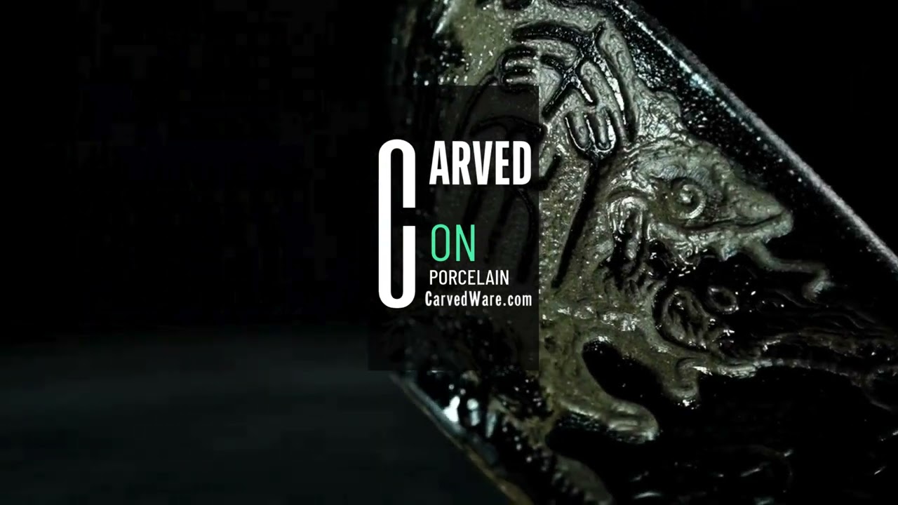 Hand Carved Ceramic Bowl 