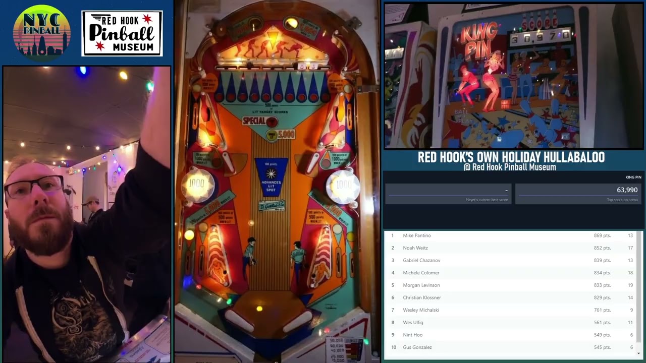 Red Hook’s Own Holiday Hullabaloo @ Red Hook Pinball Museum