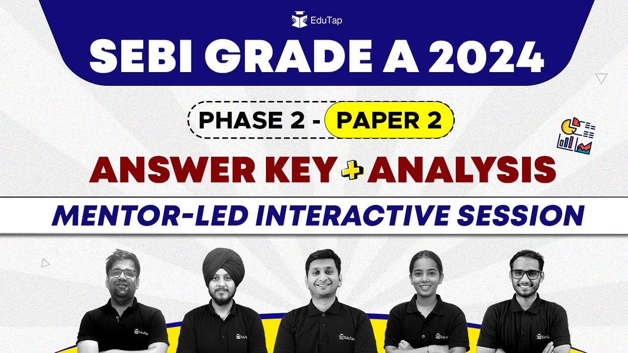 🔴SEBI Grade A 2024 Phase 2 Paper 2 Detailed Analysis | SEBI 2024 Answer Key | SEBI Exam Analysis