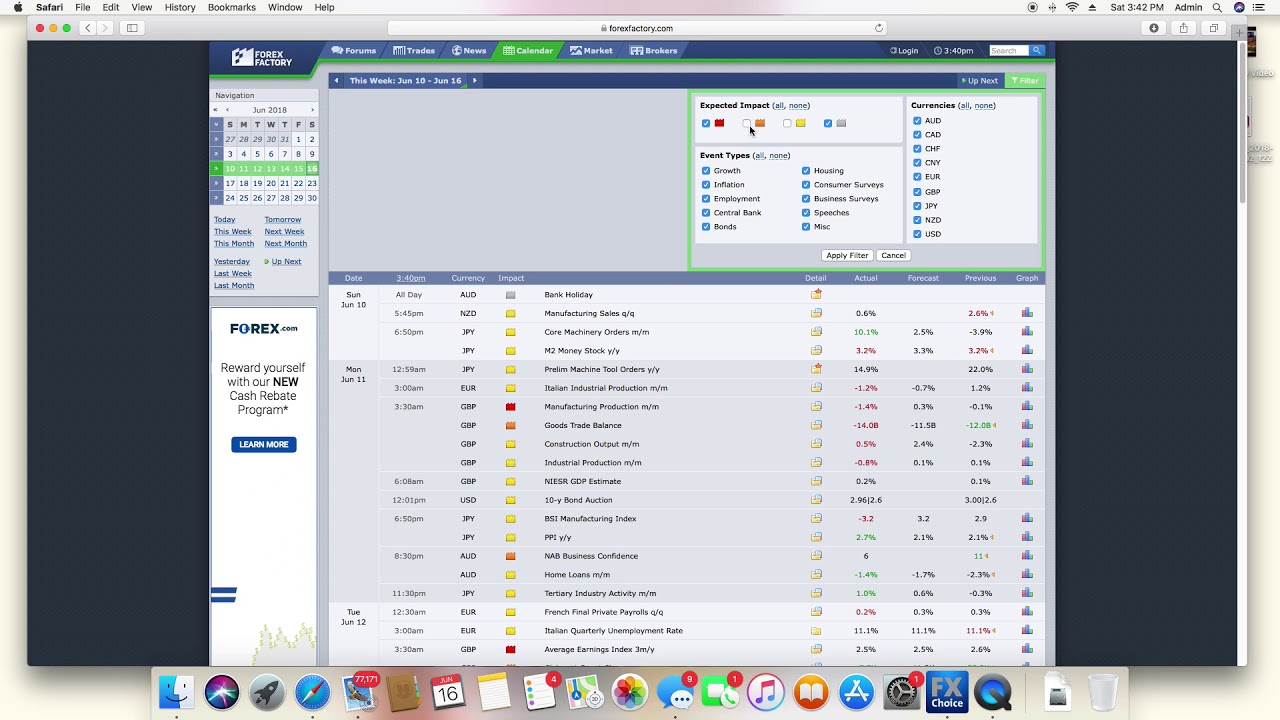 How To Trade Forex News using Forex Factory