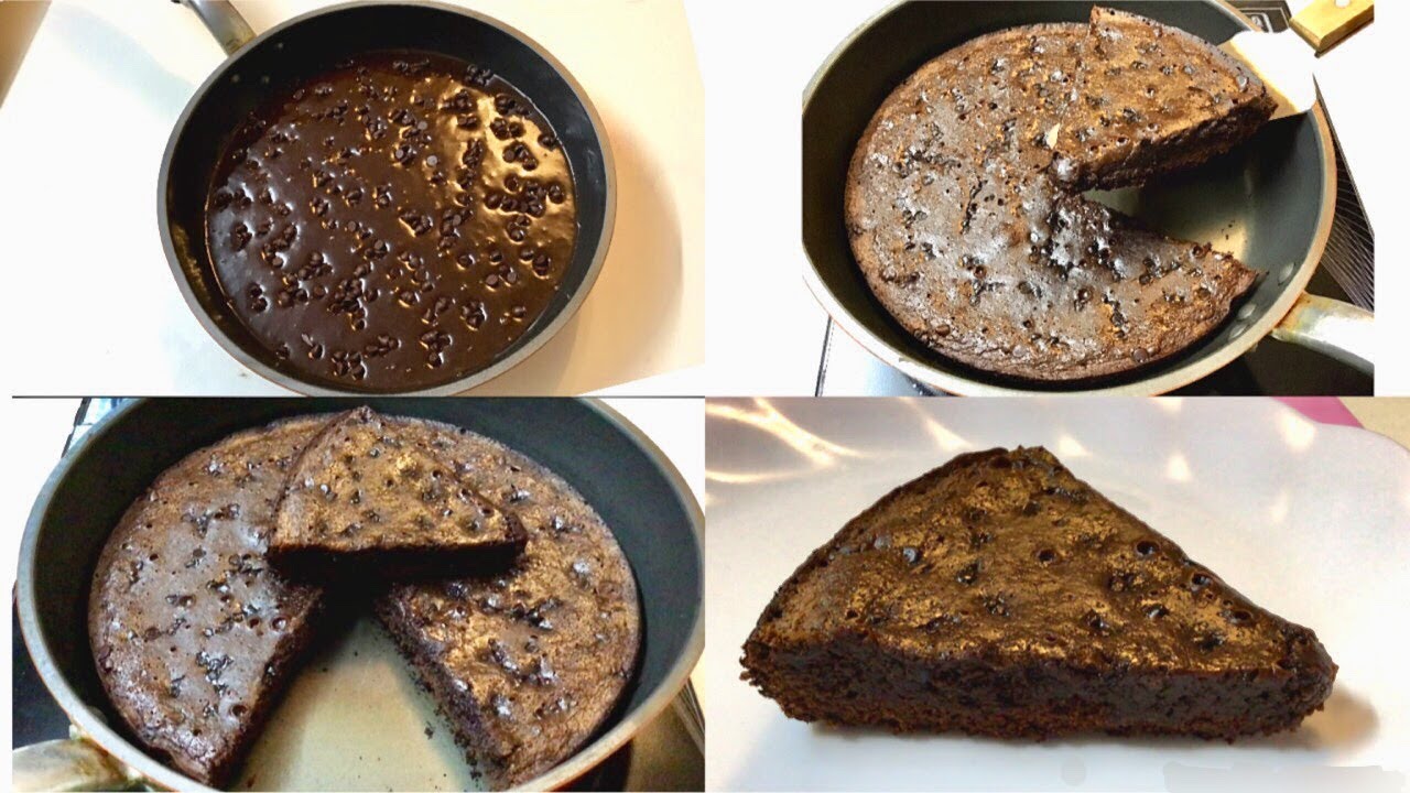 Brownie In Fry Pan - Chewy & Fudge Brownie in Pan Easy Steps