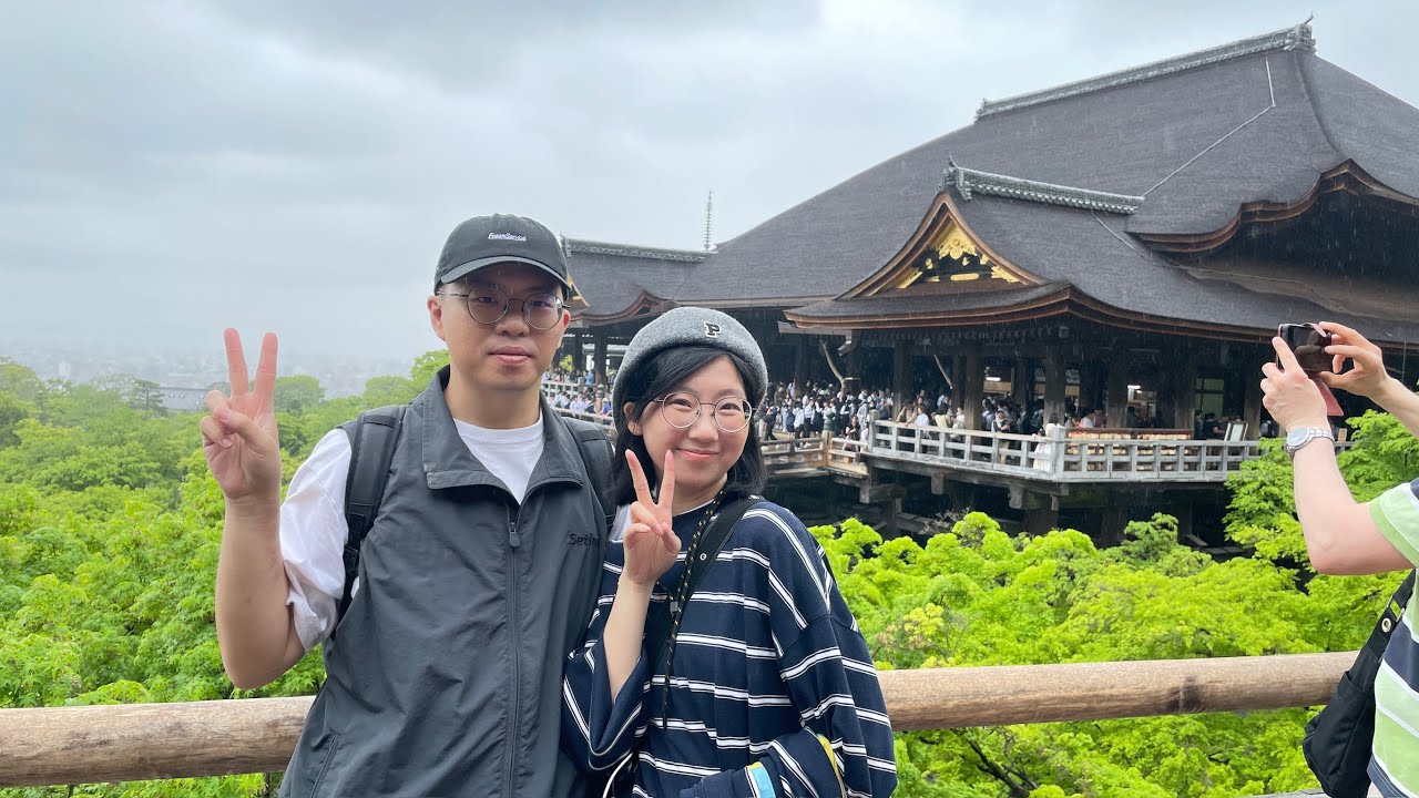 京都 KYOTO | 主委帶女兒逛清水寺(?) | 京都第一個有顏色人孔蓋就在這 | #🦆🍜 姊妹店也是一樣讚🤤 | 終於踏上大阪了
