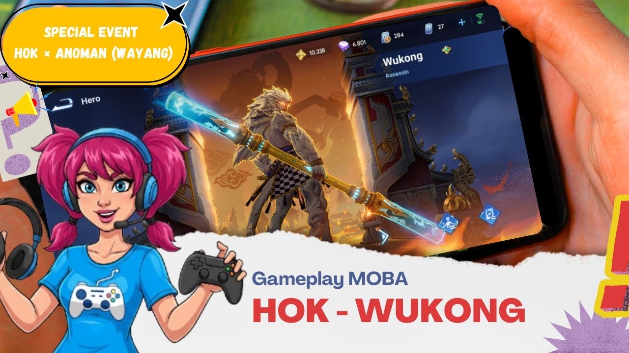 HOK - WUKONG | Akhirnya Bisa Review Skin Ini | Special HOK × Anoman