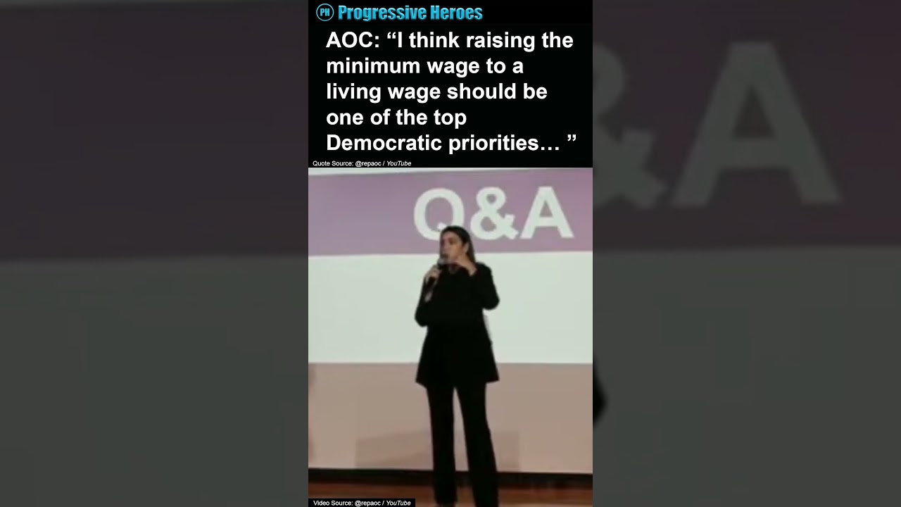 AOC | A Living Wage Should Be 1 Of The Top Democratic Priorities #AOC #NYC #NewYork #Shorts @AOC