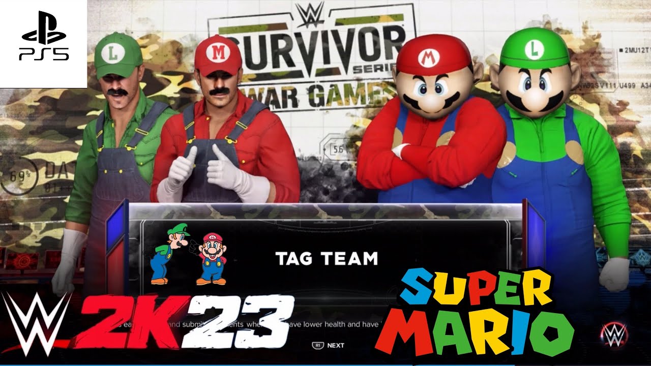Матч WWE 2k23 SUPER MARIO BROS. (PS5).