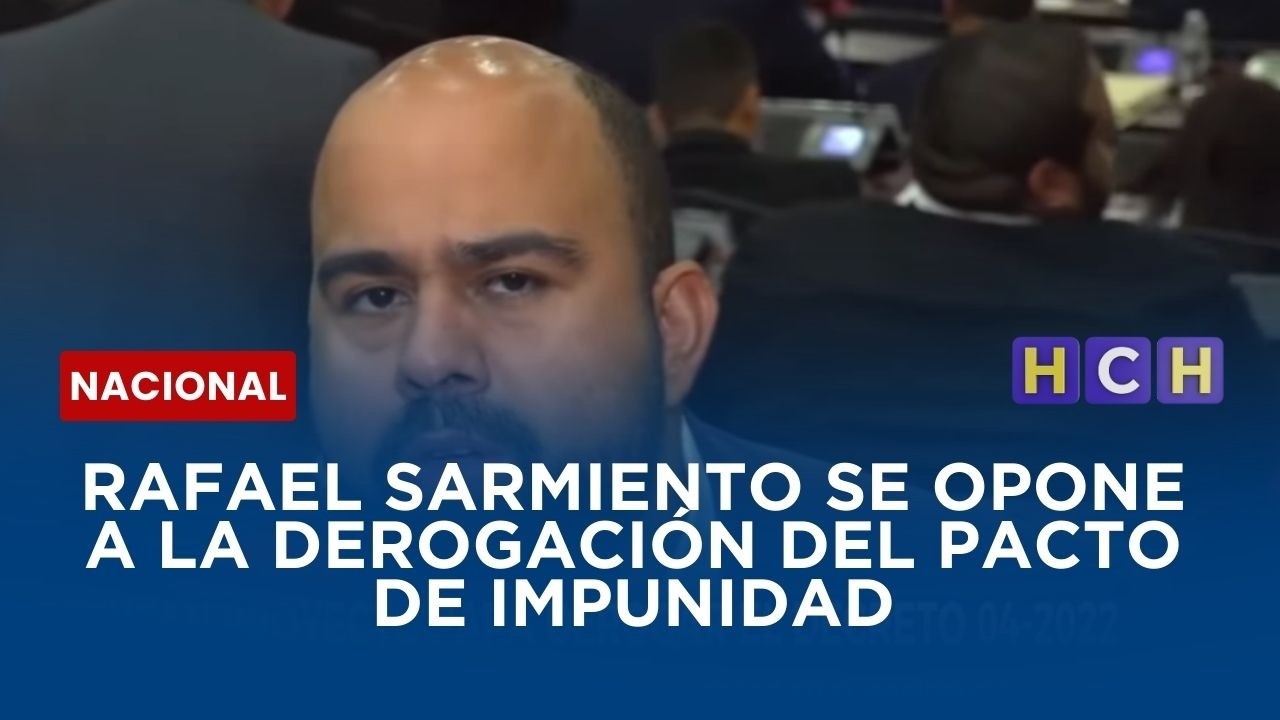 Rafael Sarmiento se opone a la derogación del pacto de impunidad