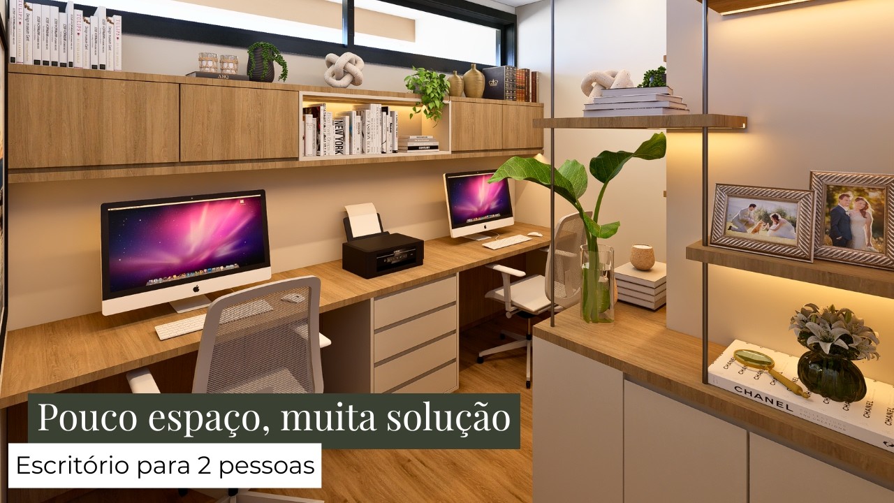 ESCRITÓRIO PEQUENO PARA 2 PESSOAS (FUNCIONAL e LINDO) | Bose Bento
