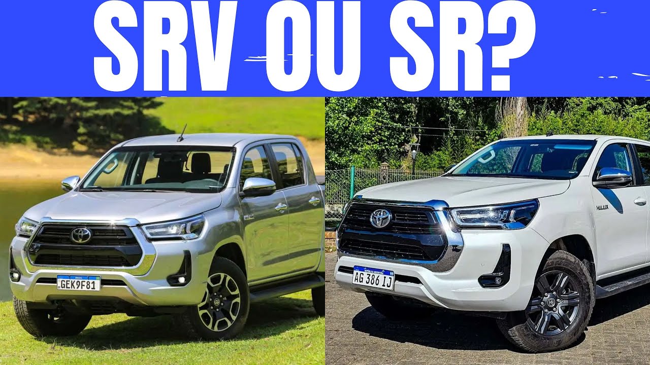 COMPARATIVO! TOYOTA HILUX SR E SRV 2025! QUAL COMPENSA COMPRAR?