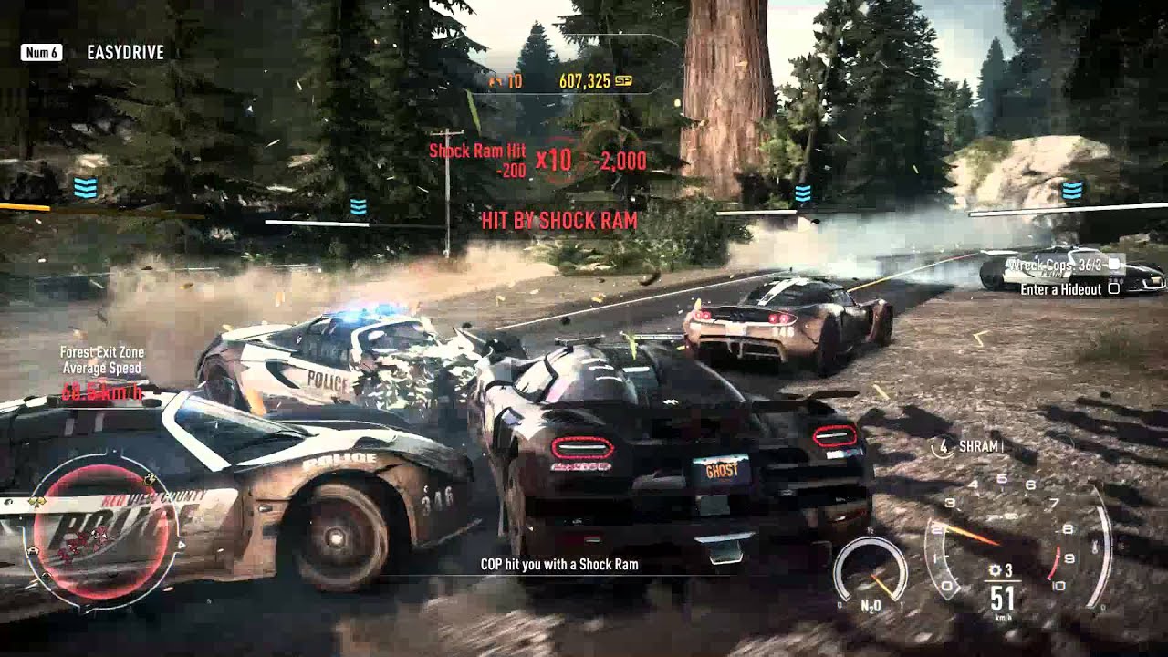 50 COPS WRECKED IN 10MINS!!  Need For Speed Rivals Koenigsegg Agera R