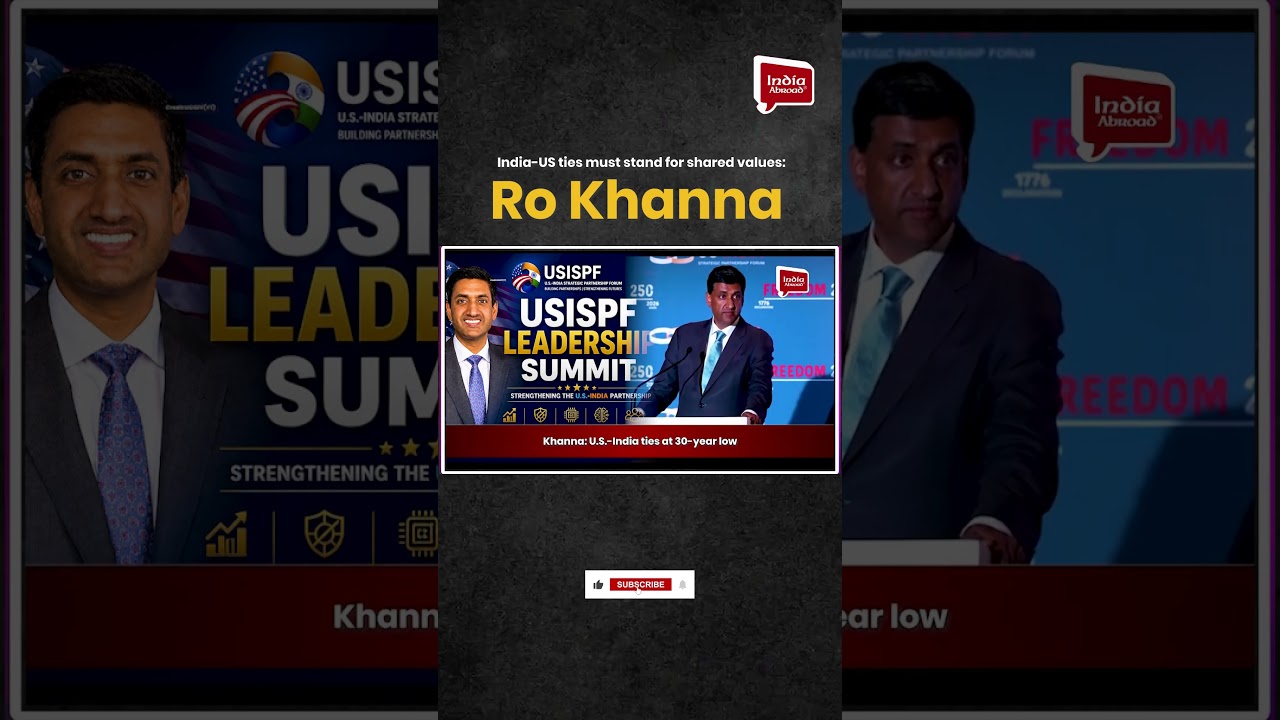India-US ties must stand for shared values: Ro Khanna | India Abroad &reg;