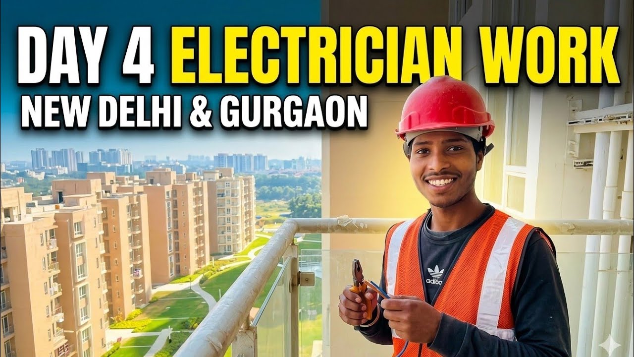 Day 4 electrician work 👨‍🔧 new delhi gurgaon ❤️ #electrician #work #newdelhi #gurgaon #boyslife 