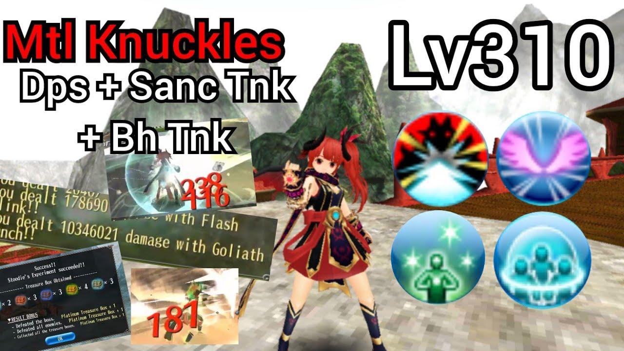 Knuckle Shield Dps Barehand Tank Hybrid Lv310 Build | Toram Online