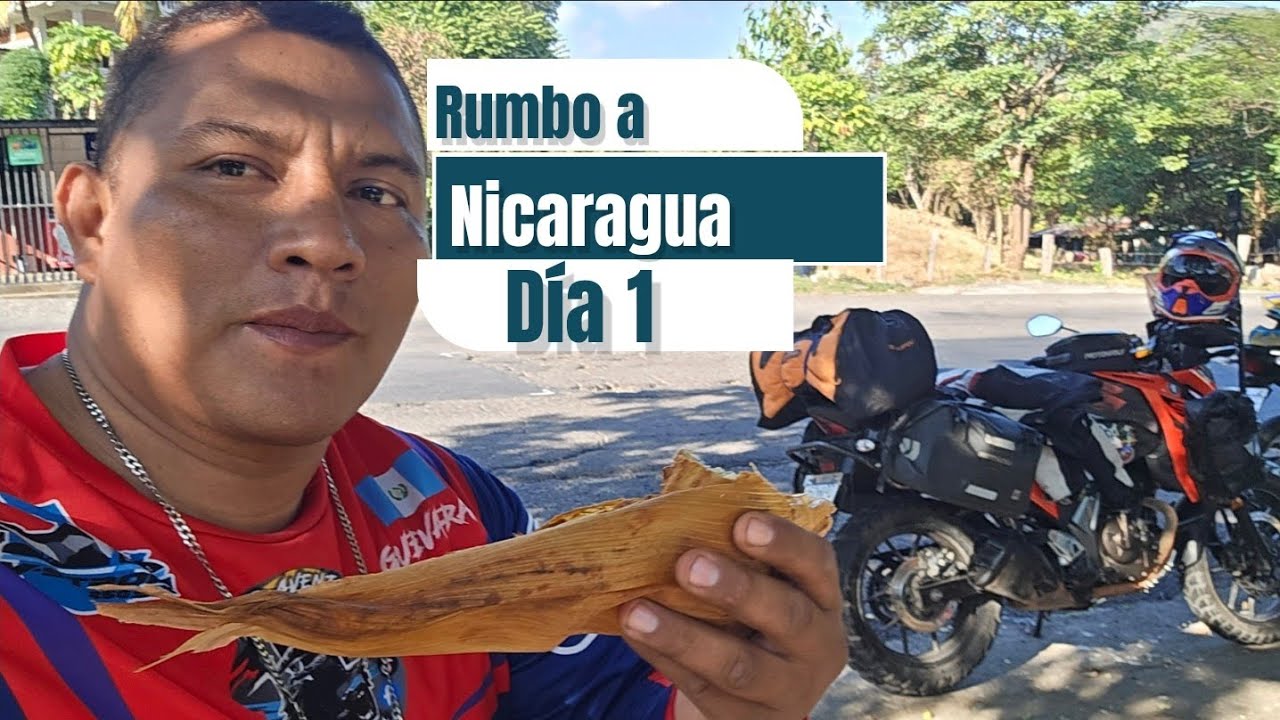 Rumbo a Nicaragua dia 1 pasando por el salvador con @Jineteenmoto4 