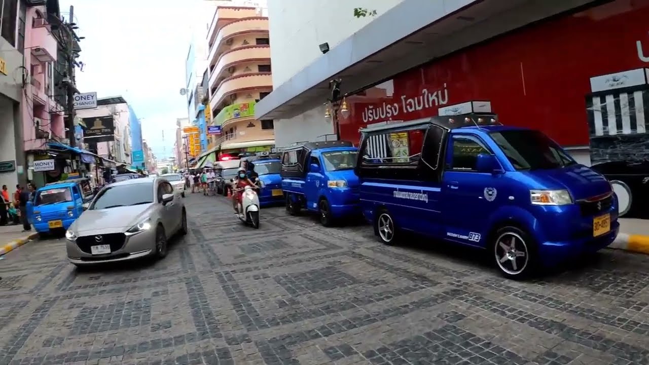 HATYAI THAILAND, AFTERNOON WALKING STREET.