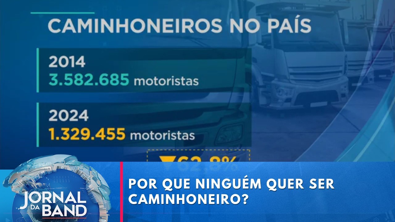 Brasil corre risco de apagão logístico por falta de caminhoneiros | Jornal da Band