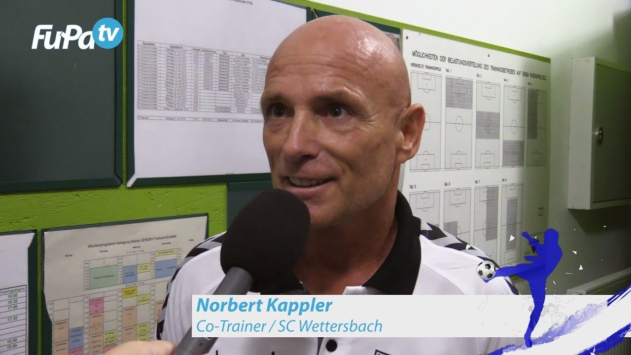 Norbert Kappler - SC Wettersbach - zum Spiel vs. FV Fortuna Kirchfeld, FuPa.tv-Interview, 17.8.2018
