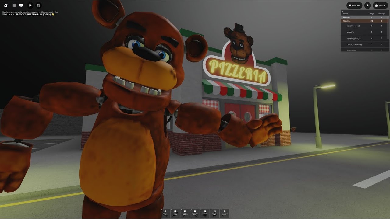 ESCAPE FREDDY'S PIZZA'S PIZZERIA (OBBY) ROBLOX#scary #obby #4k