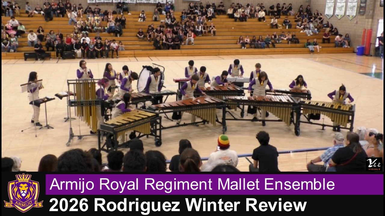 2026 Armijo Royal Regiment Mallet Ensemble at NCBA Rodriguez Winter Review