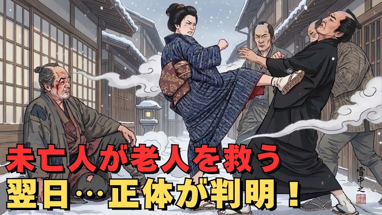 貧しい未亡人が、チンピラに殴られていた老人を助けた…翌日、彼女の運命が変わる。｜野談｜昔話｜いきさつ｜笑い話 | 戦国時代