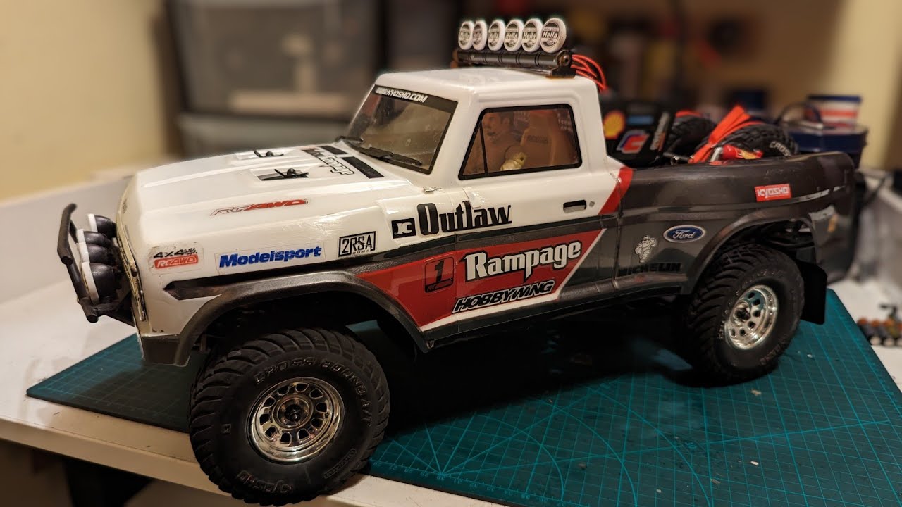 kyosho Outlaw Rampage Pro, first test run...