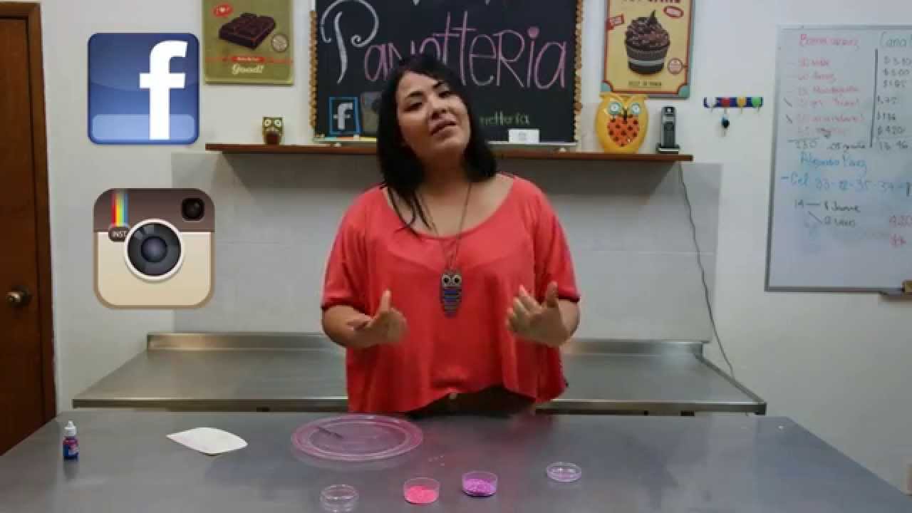 4. Haz diamantina Comestible facil / edible Glitter