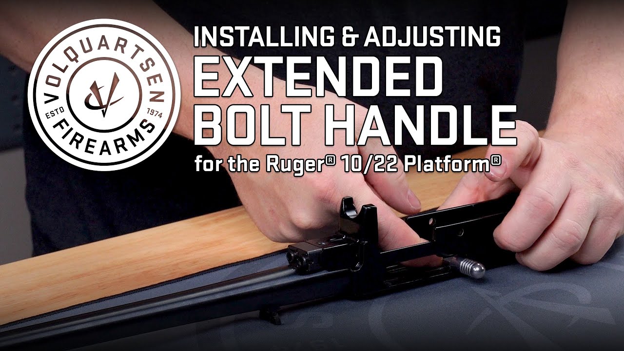 Установка удлиненной рукоятки затвора и узла возвратного штока для 10/22