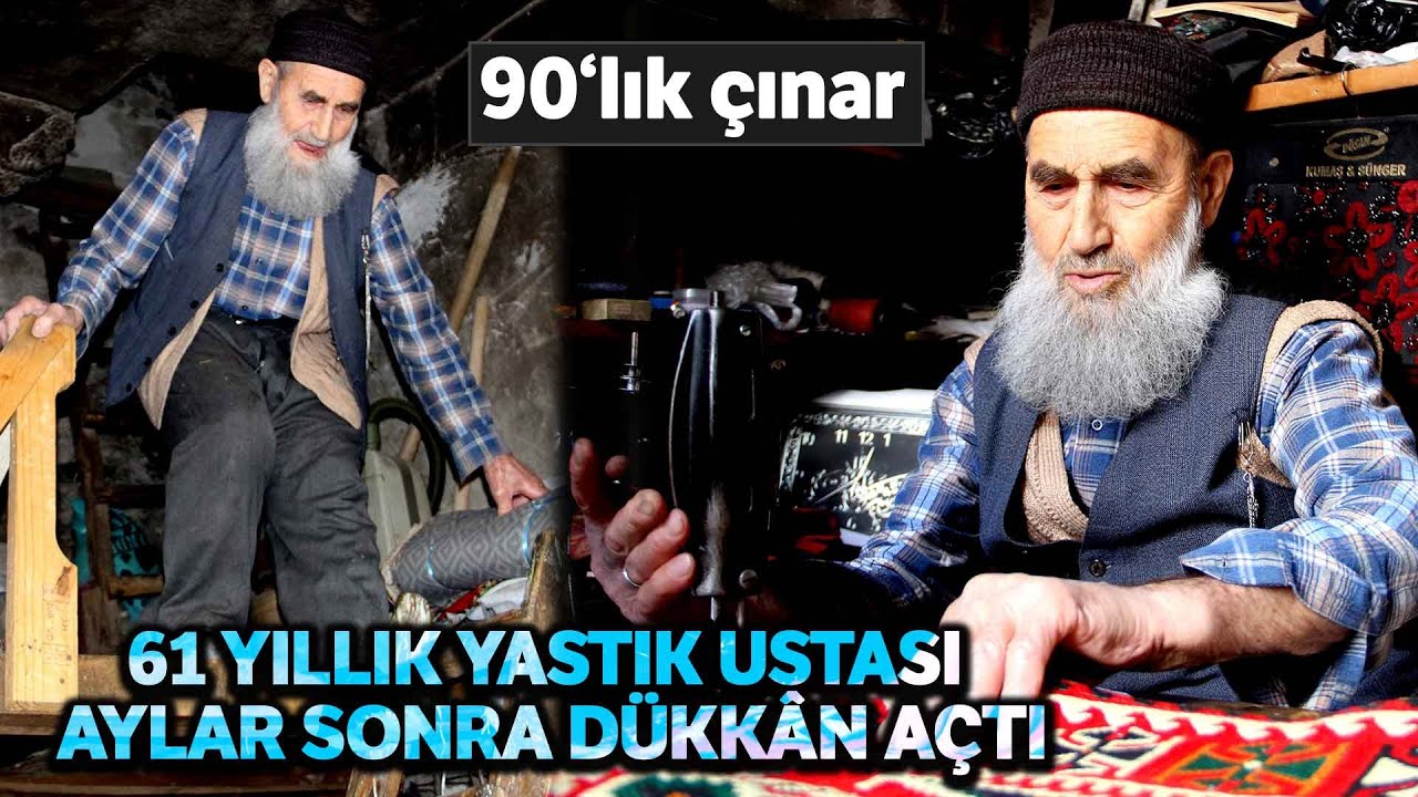 90 Yaşındaki Yastık Ustası Çok Sevdiği Mesleğine Kavuştu