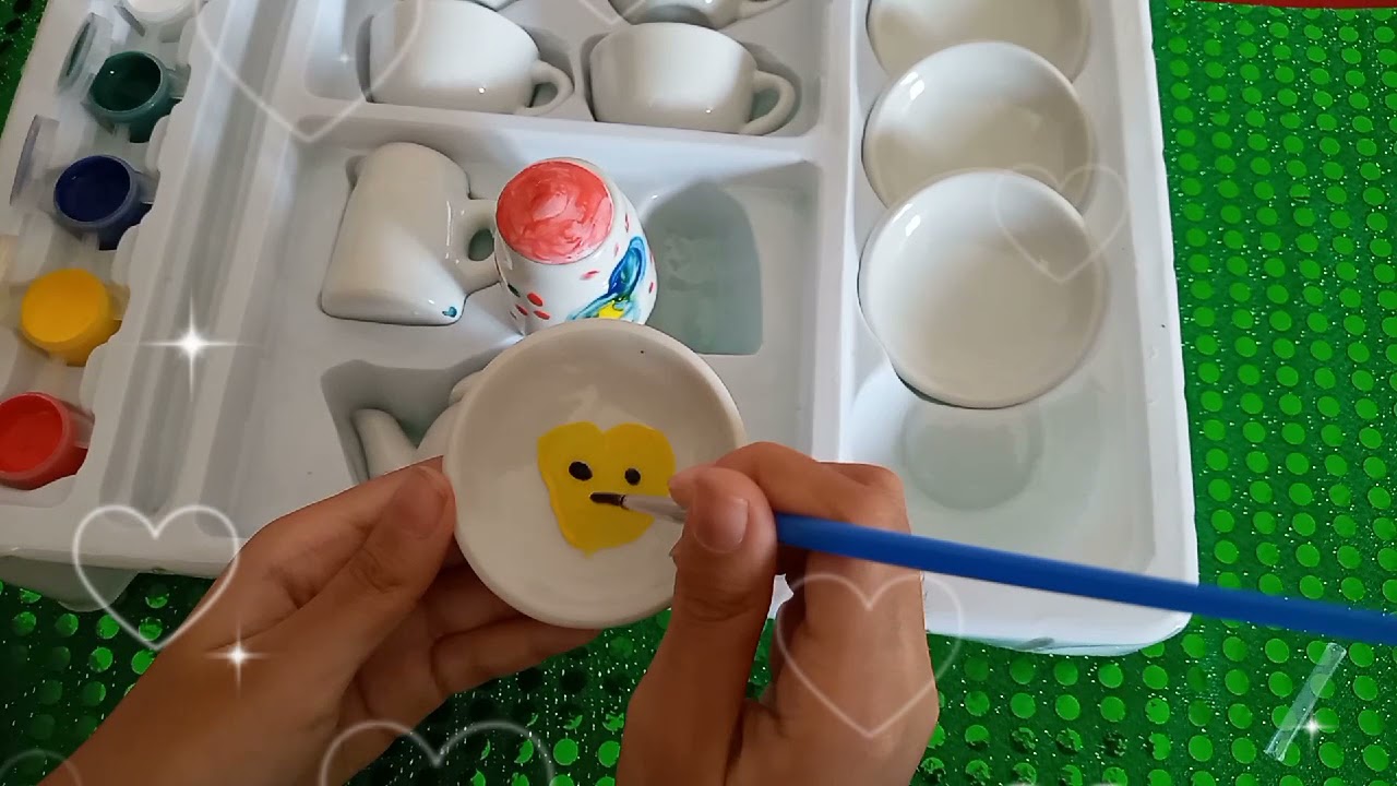 DIY Let's Paint  Our Tea Set | Painted Tea Set