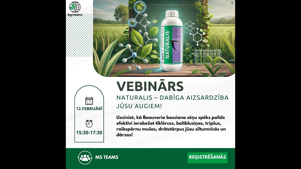 Vebinārs - Naturalis dabīga aizsardzība Jūsu augiem!