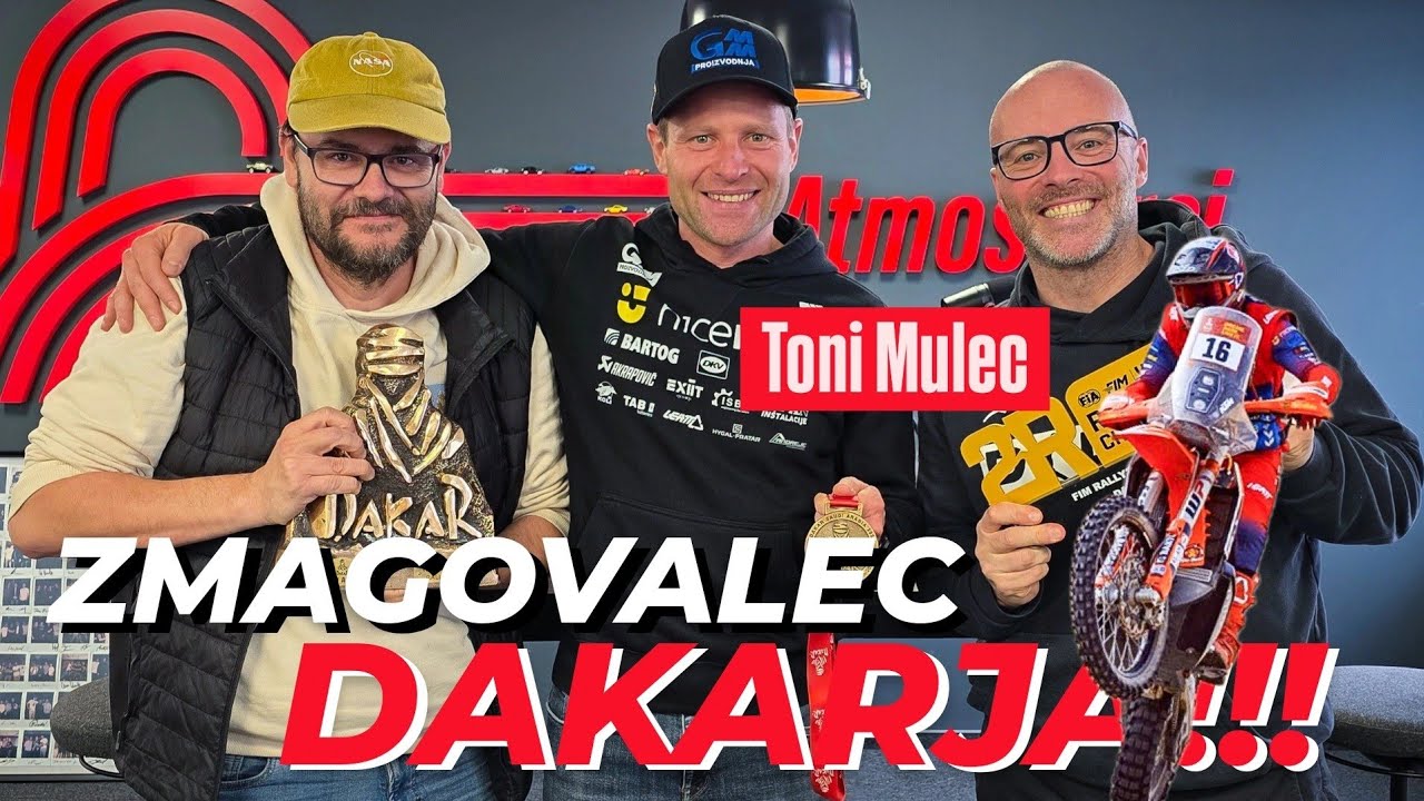 Toni Mulec - pod čelado solze, v nahrbtniku bencin - neverjetna zgodba zmagovalca Dakarja. Pod #113
