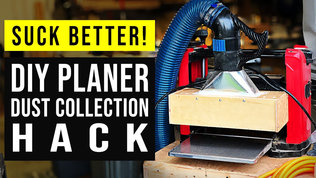 Fix Your Planer Dust Collection // Woodworking Shop Hack