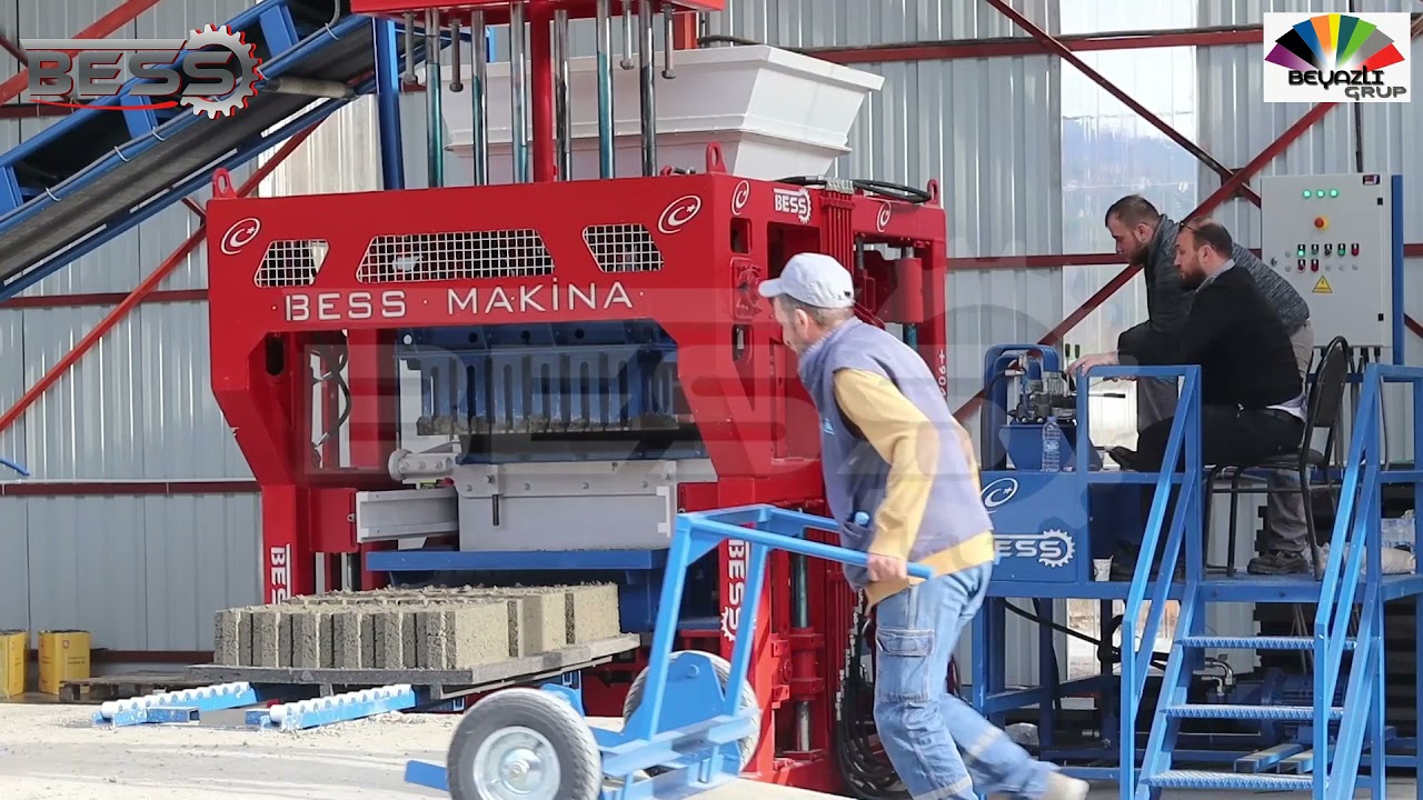 Machine a parpaing, Machine de Brique en Béton Prs 400 Semi-Automatique a Trabzon Rize