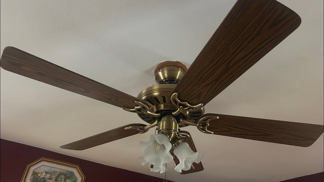 1994 Hunter comfort breeze antique brass ceiling fan initial checkout 