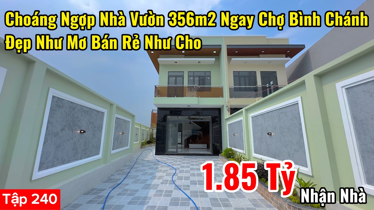 Choáng Ngợp Nhà Vườn 356m2 Ngay Chợ Bình Chánh Đẹp Như Mơ Bán Rẻ Như Cho | Minh Vương Nhà Bình Chánh