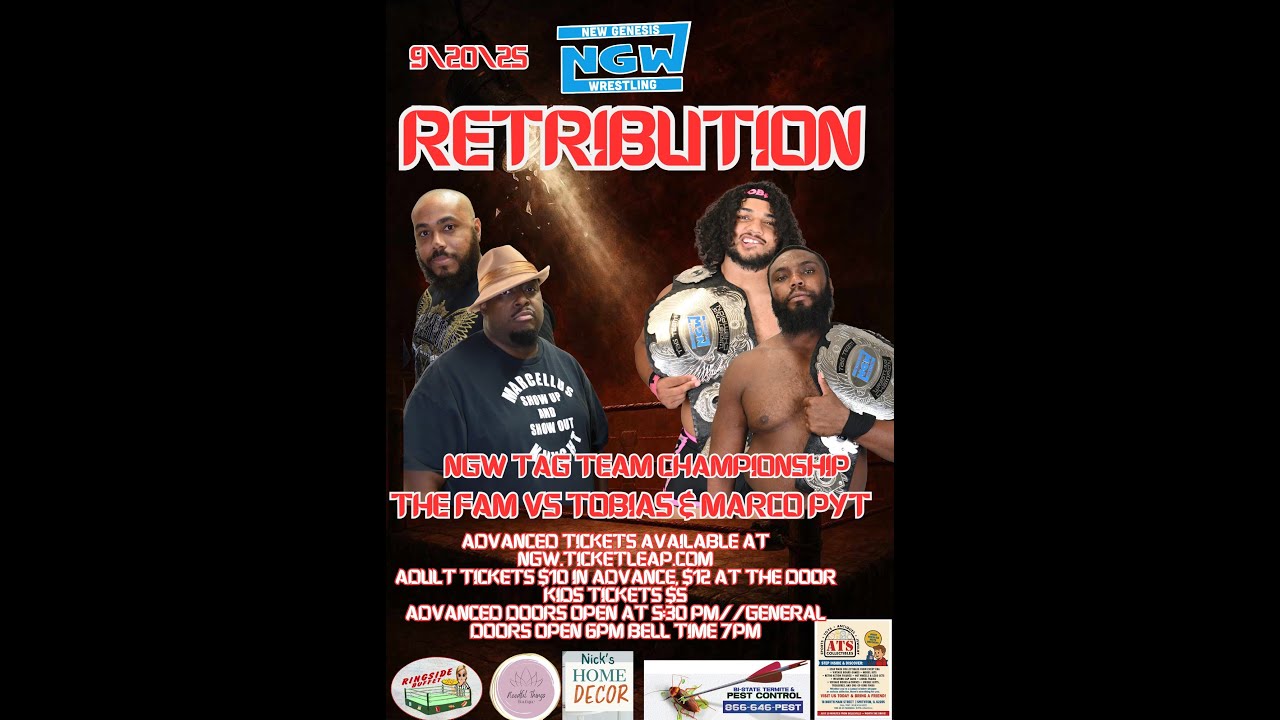 The Fam vs Marco Hendrixxx & Tobias Storm NGW Tag Team Championship Match