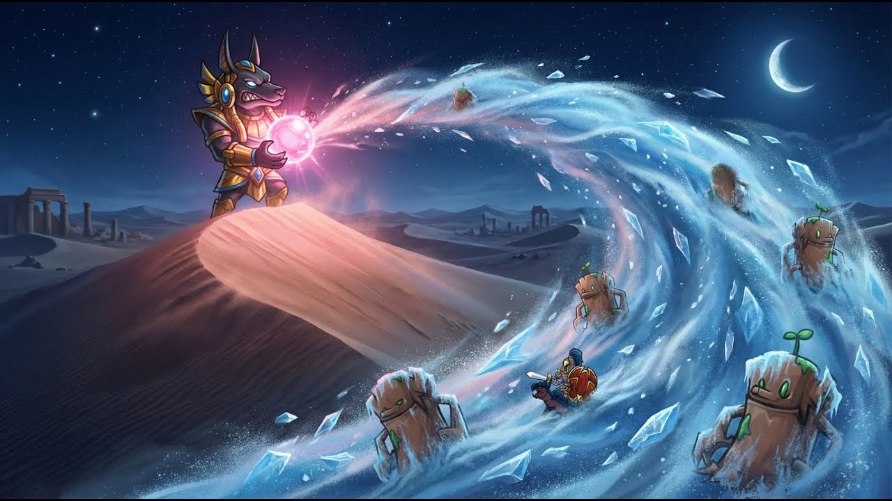 Skill Legends Royale 選技大亂鬥 新英雄 亡靈守護者 大戰 5隻樹精守衛!! 閃冰凍掌控 (亡靈守護者)