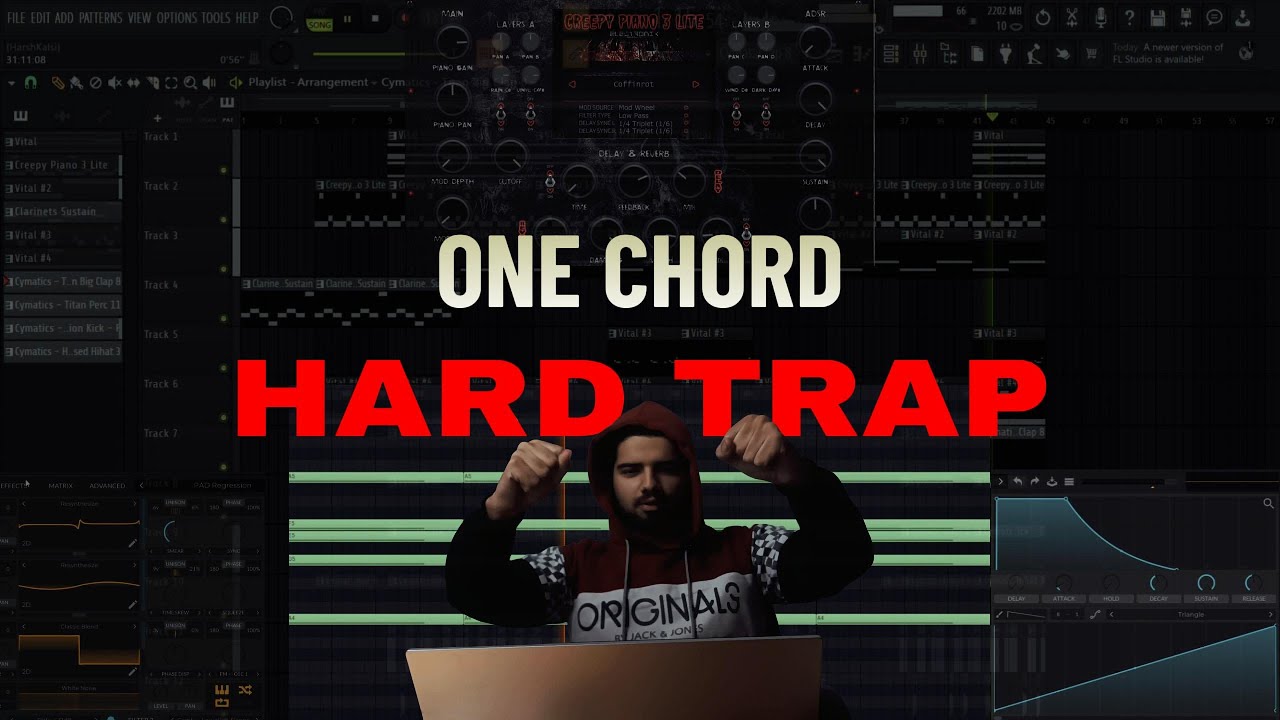 I MADE AN INSANE TRAP USING ONE CHORD IN FL STUDIO