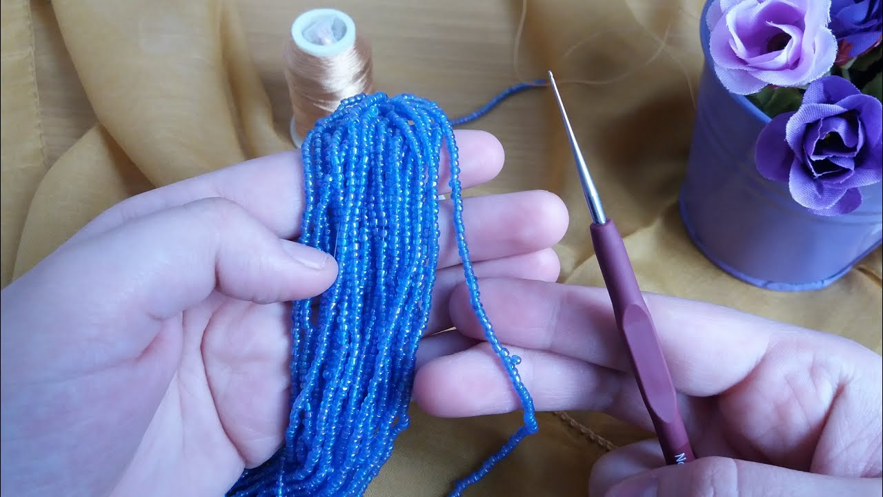 1 Günde Biten Çok Kolay Kum Boncuk Oyası💕knitting/handmade