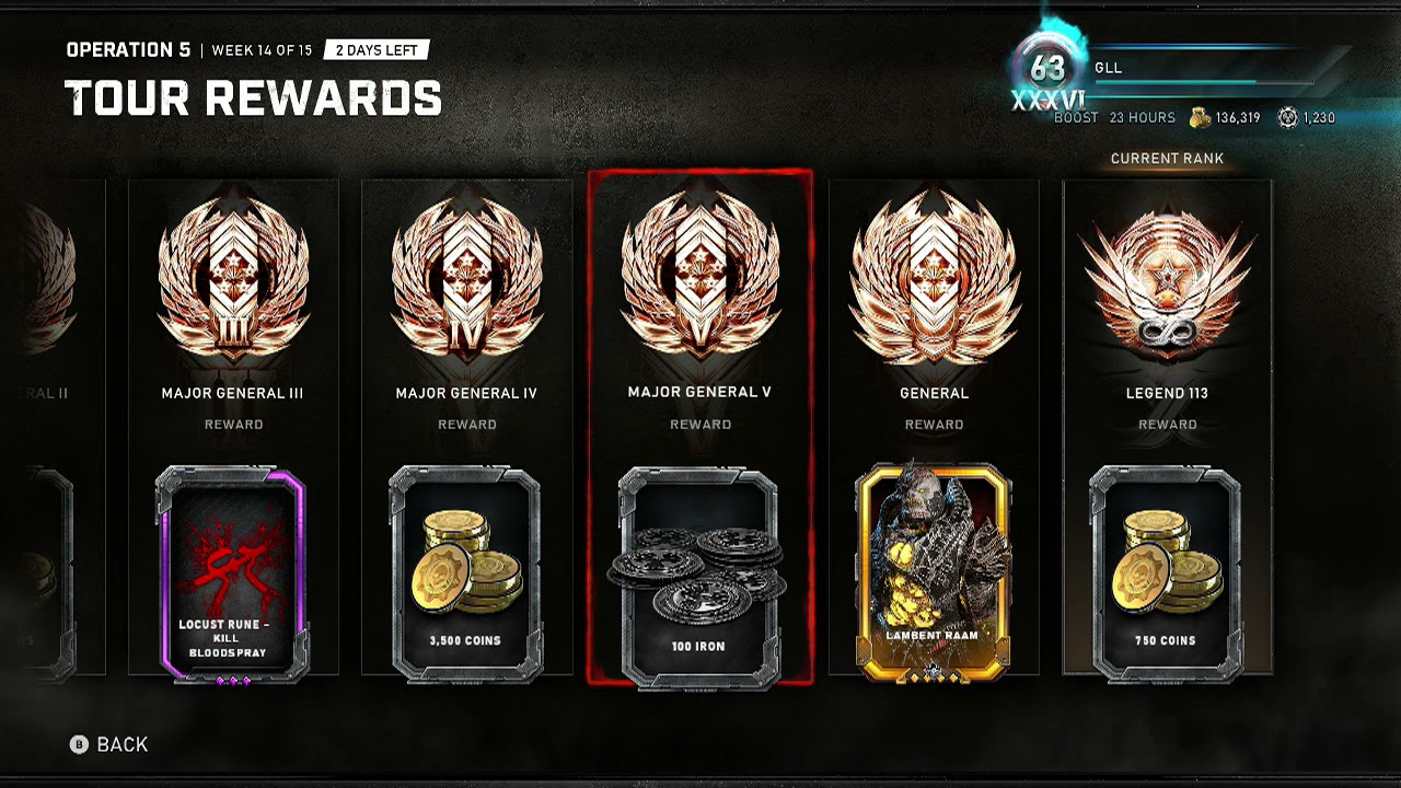 GEARS 5- TOUR REWARDS SEASON 5 AND 6