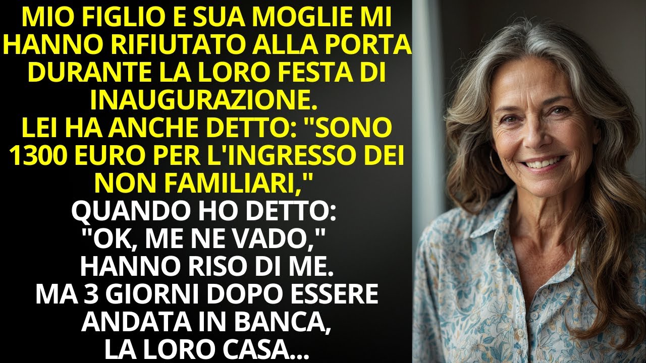 La mia famiglia mi ha esclusa alla festa di inaugurazione: &ldquo;Paga 1300 euro per entrare!&rdquo;
