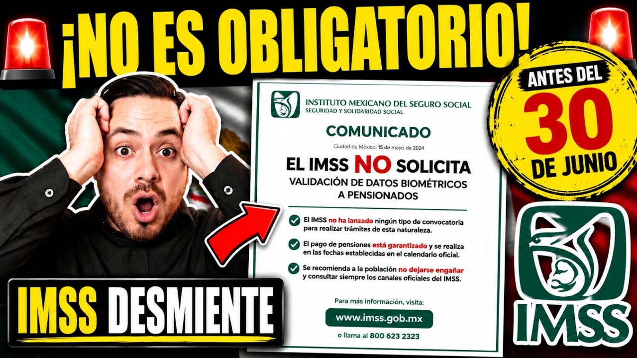 PENSIONADOS: EL IMSS NIEGA NOTICIA FALSA Y CONFIRMA TR&Aacute;MITE DE SUPERVIVENCIA PARA ALGUNOS EN M&Eacute;XICO🚨