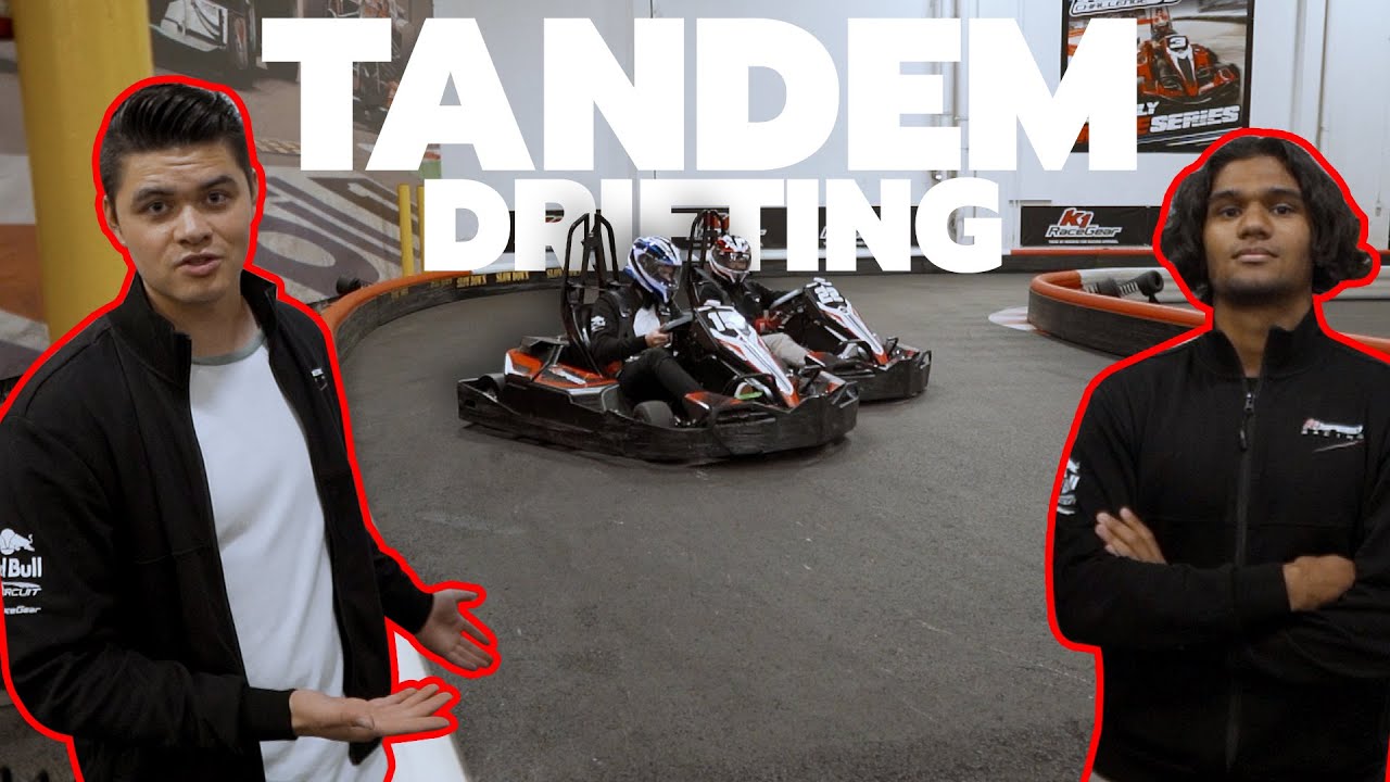 TANDEM DRIFTING GO KARTS!