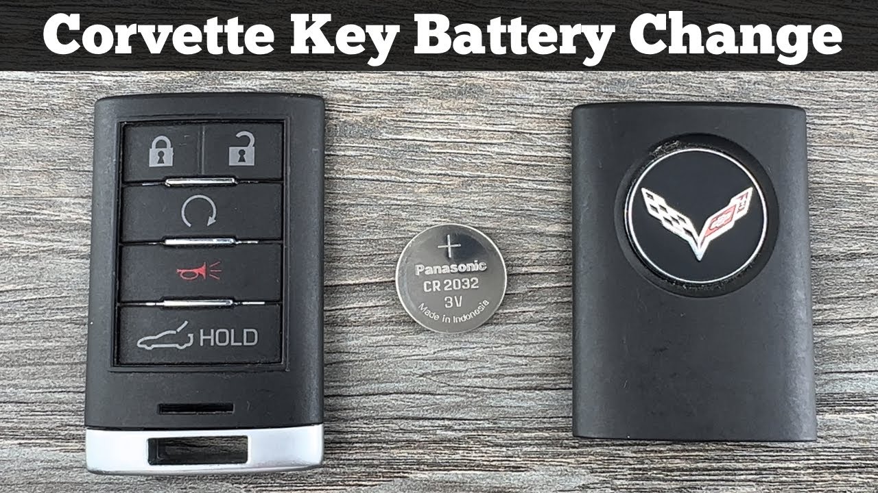 2014 - 2019 CHEVY CORVETTE Remote Key Fob Battery Replacement - How To DIY Change Replace Batteries