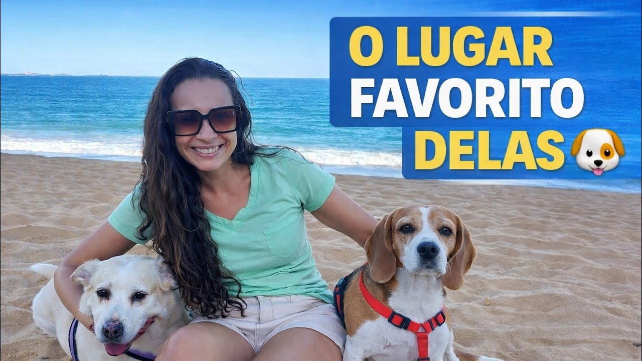 #06 | LEVEI MINHAS CACHORRAS NO LUGAR PREFERIDO DELAS  🐶🌊 | DIA NA PRAIA 