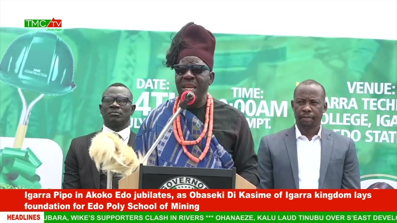 Igarra Pipo in Akoko Edo jubilates, as Obaseki lays foundation for Edo Poly School of Mining