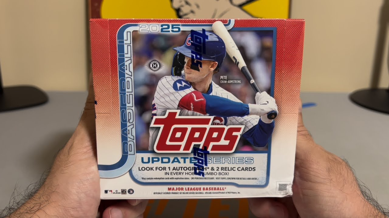 Обновление Topps 2025 года, Jumbo Hobby Box #2 — автомобиль-монстр-новичок!!!